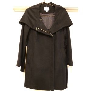 Women’s Cole Haan Black Wool Coat // sz 16